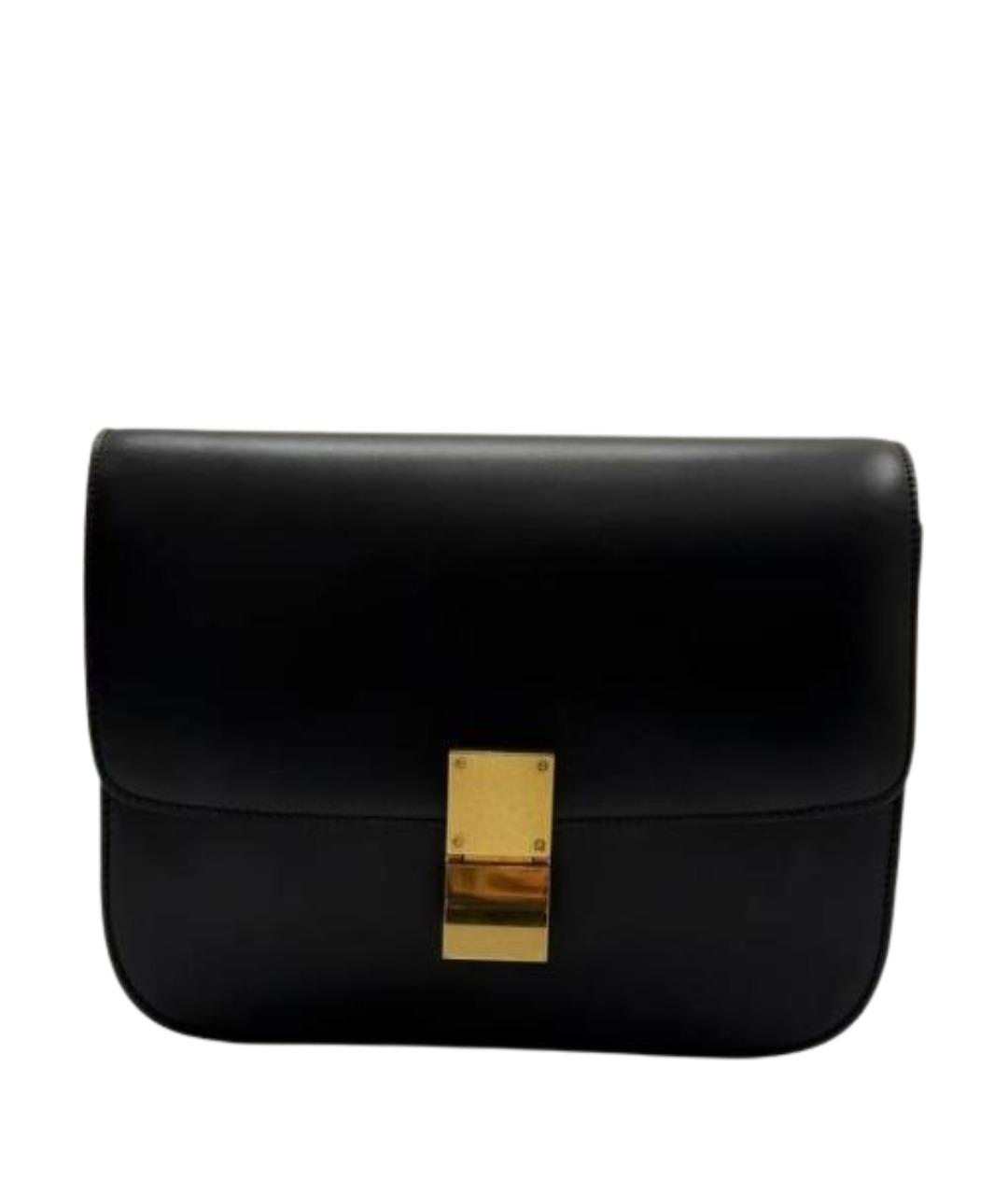 CELINE Черная кожаная сумка через плечо, фото 1