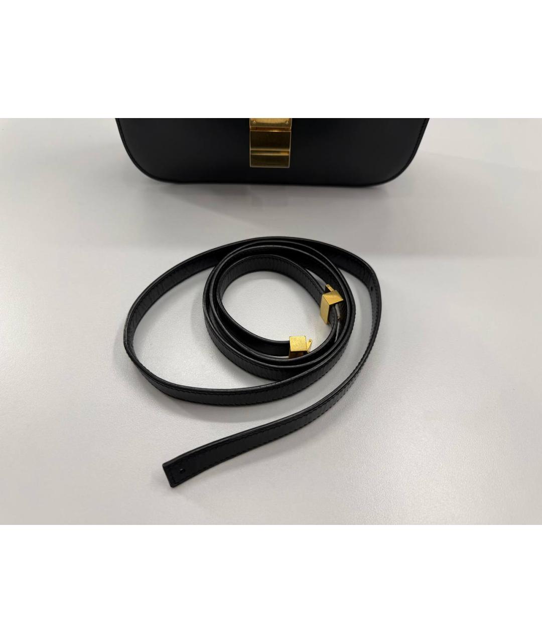 CELINE Черная кожаная сумка через плечо, фото 2