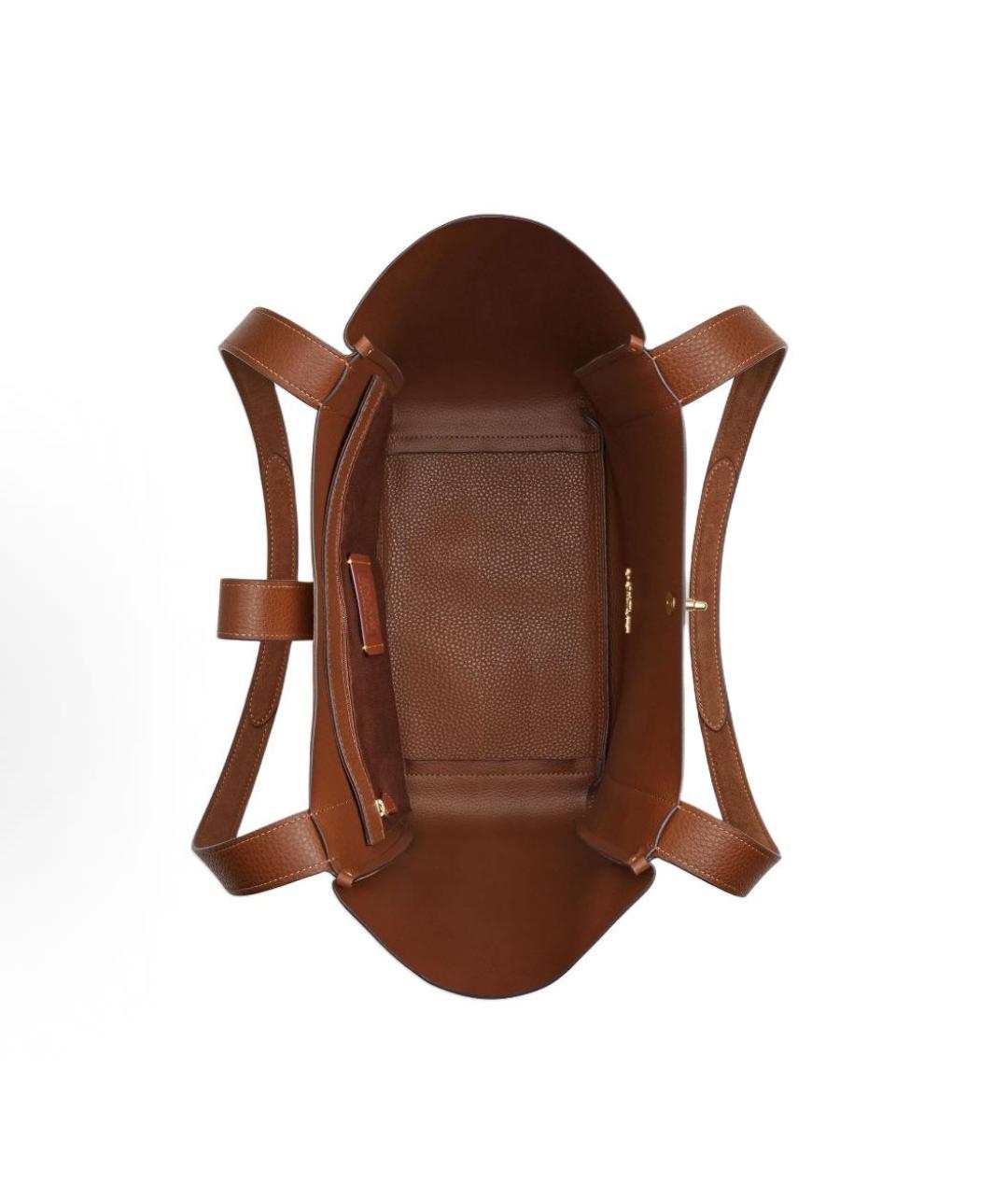 COACH Коричневая замшевая сумка тоут, фото 3