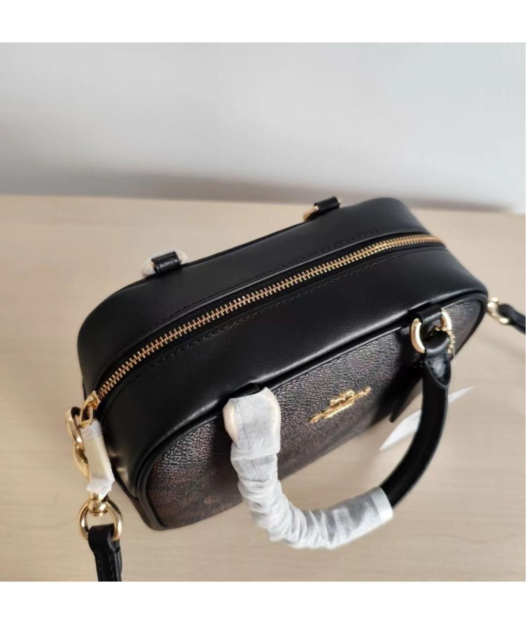 COACH Коричневая сумка с короткими ручками, фото 8