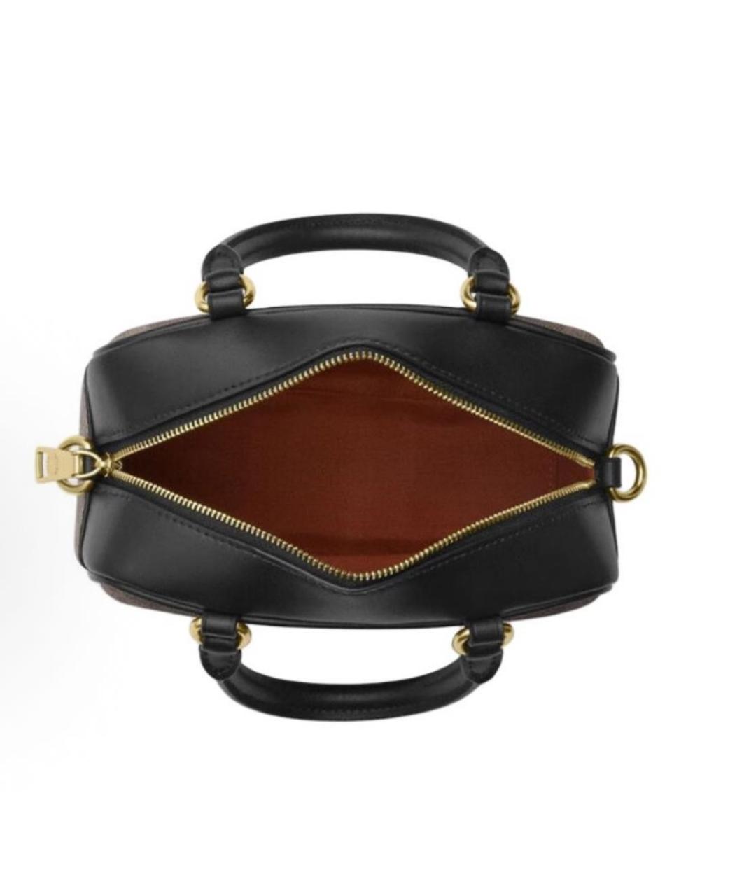 COACH Коричневая сумка с короткими ручками, фото 3