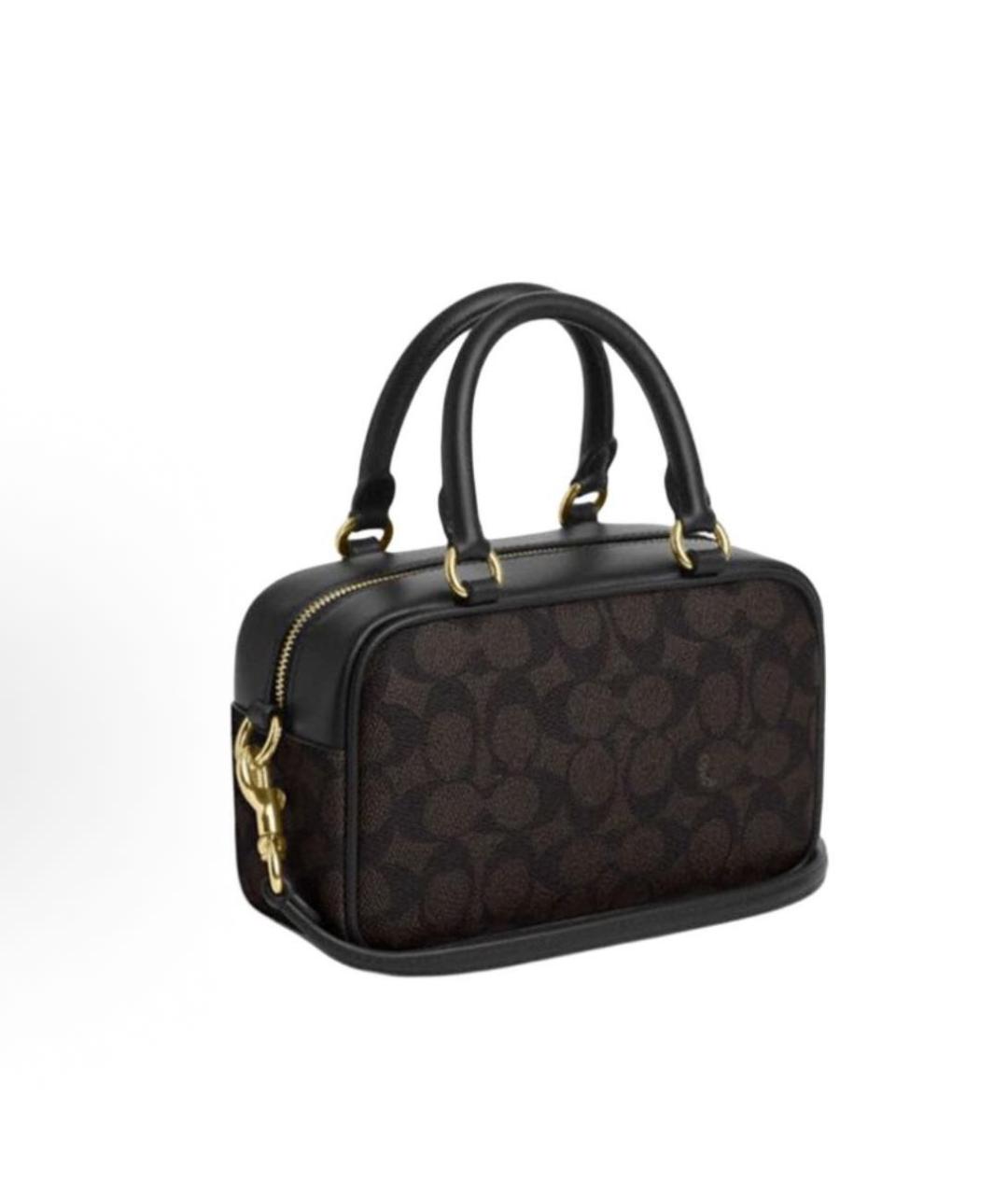 COACH Коричневая сумка с короткими ручками, фото 2