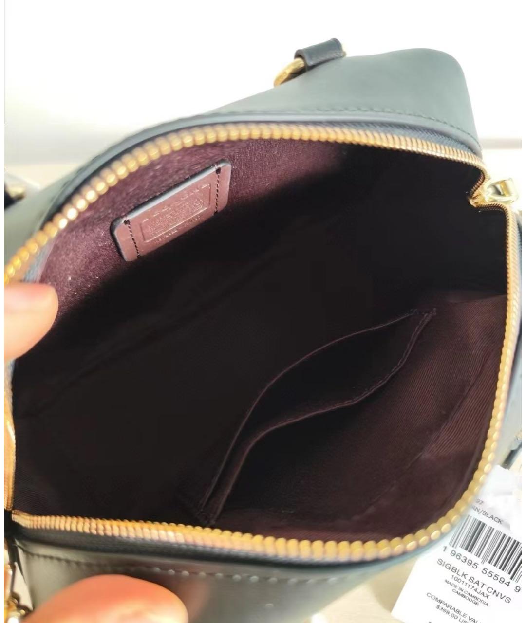 COACH Коричневая сумка с короткими ручками, фото 7