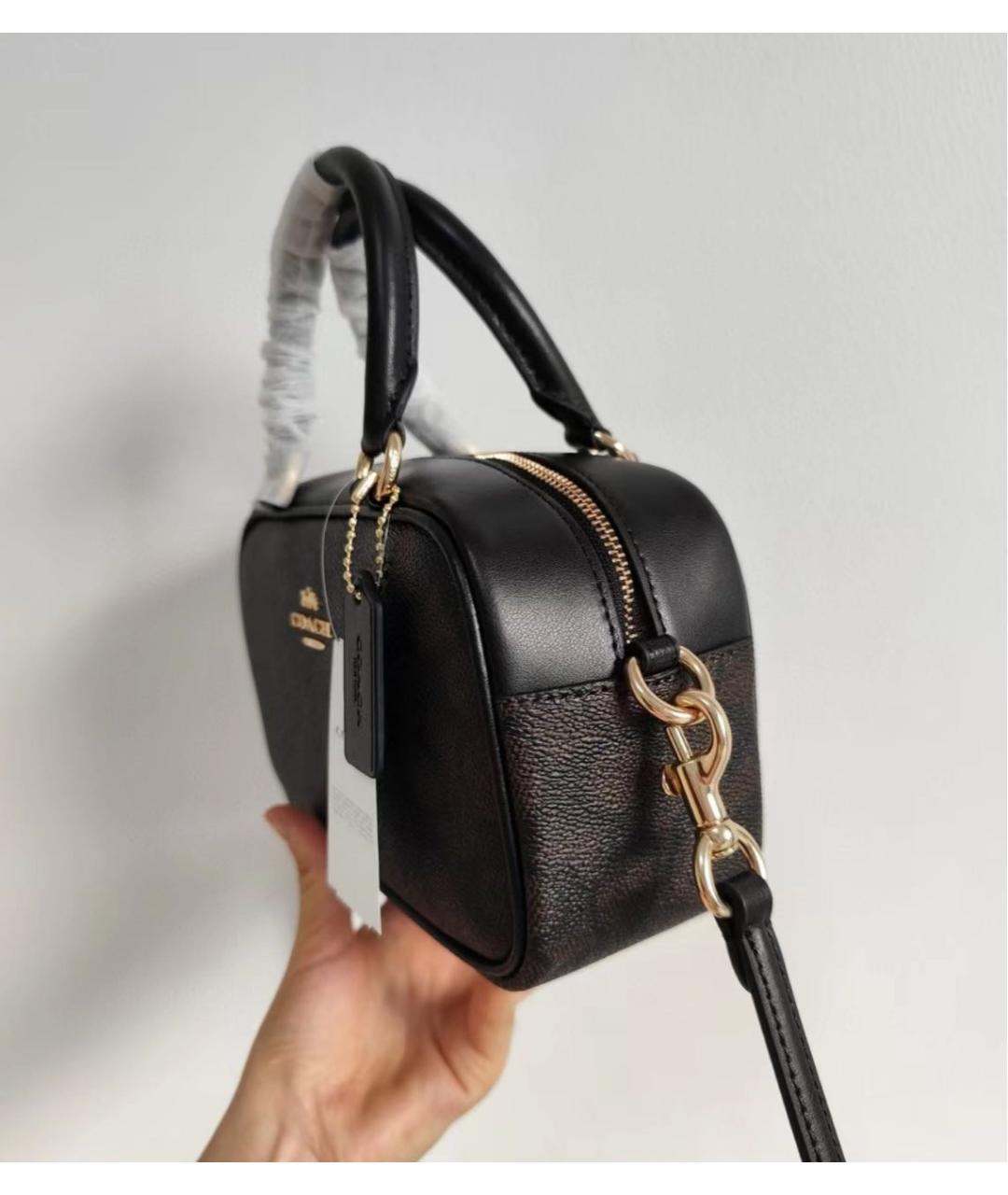 COACH Коричневая сумка с короткими ручками, фото 6