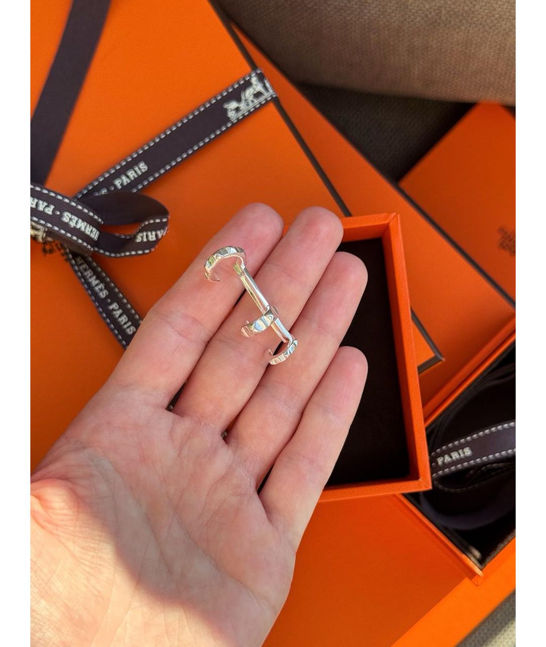 HERMES Серебряные серебряные серьги, фото 5