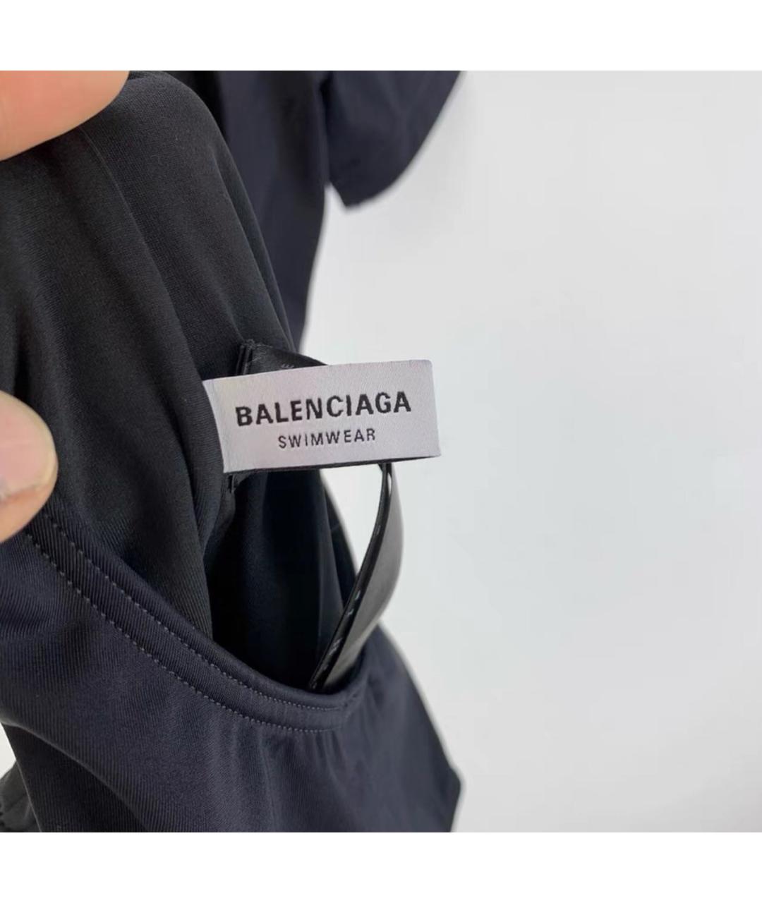 BALENCIAGA Черный полиамидовый купальник, фото 4