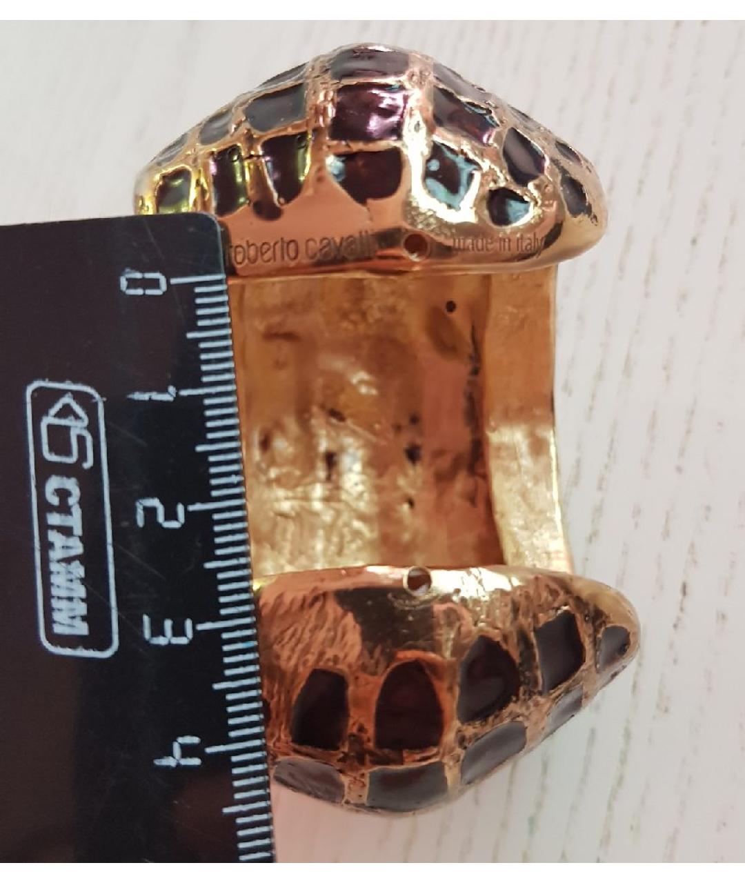 ROBERTO CAVALLI Золотой металлический браслет, фото 6