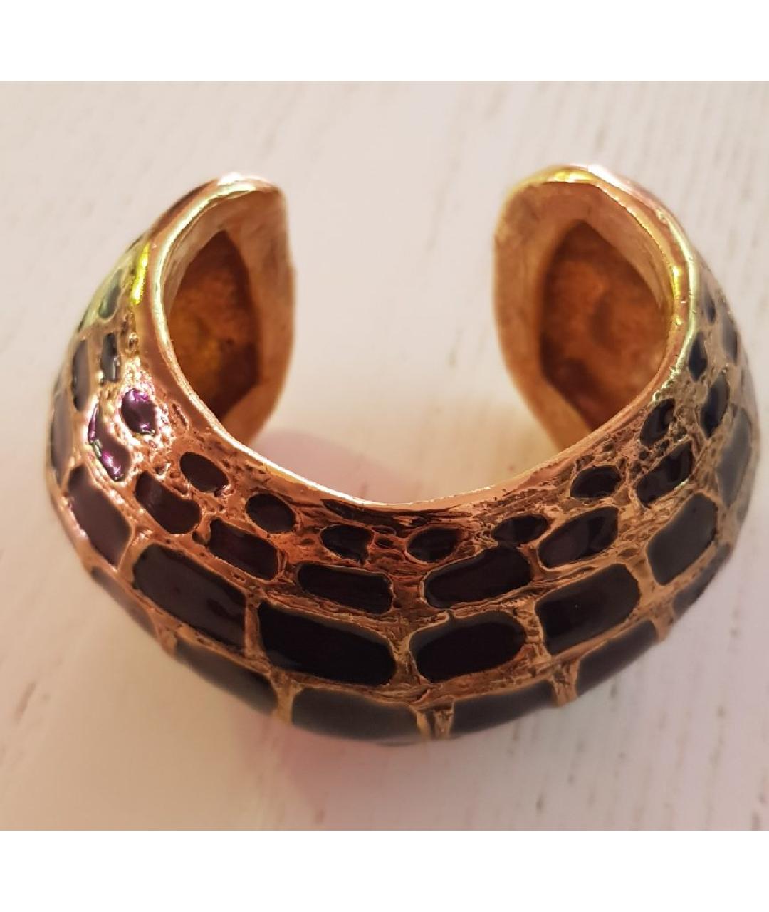 ROBERTO CAVALLI Золотой металлический браслет, фото 3