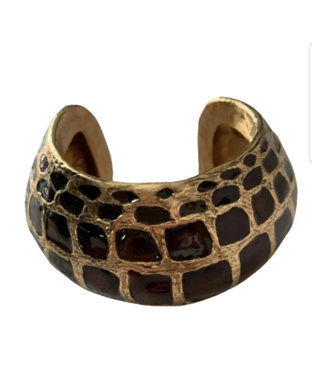 ROBERTO CAVALLI Золотой металлический браслет, фото 7