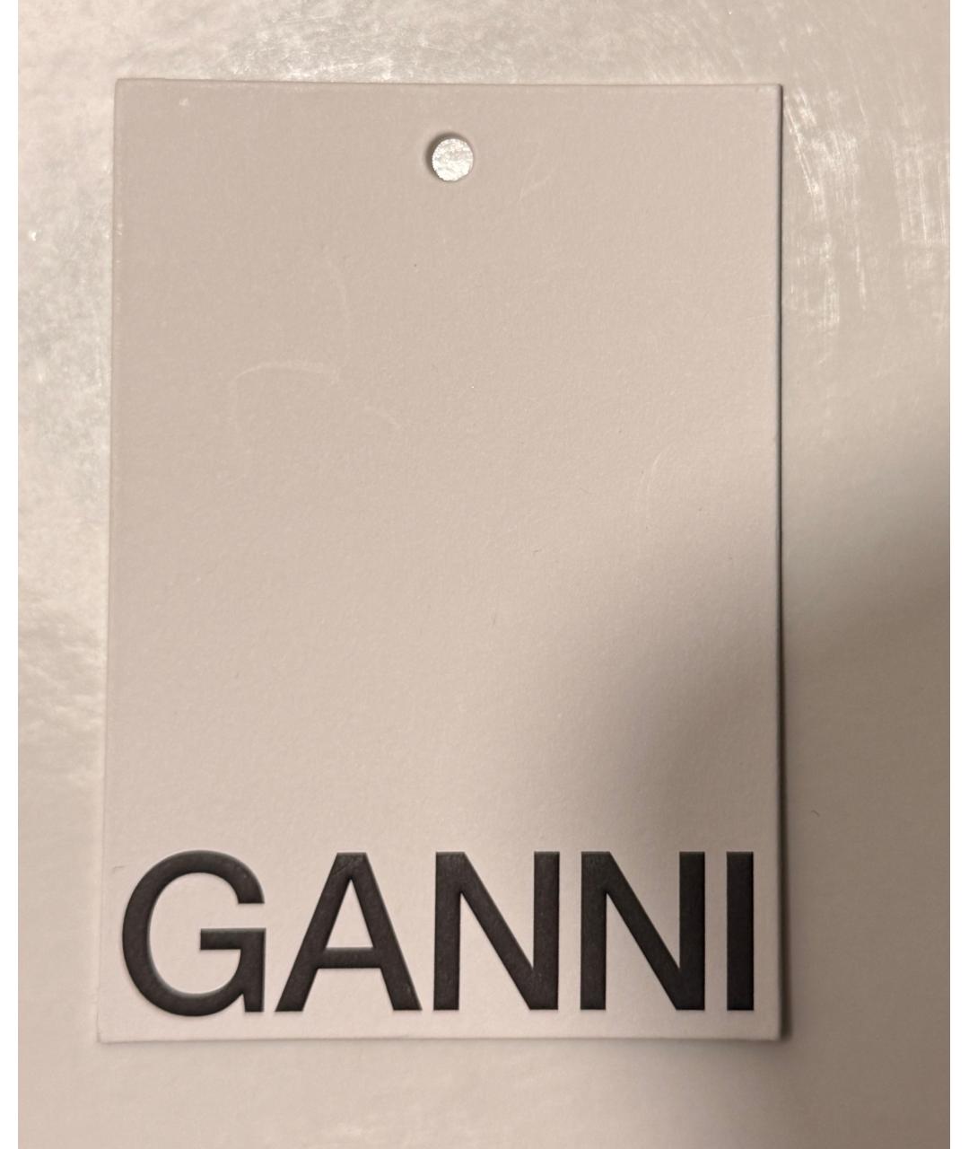 GANNI Черная сумка с короткими ручками, фото 5