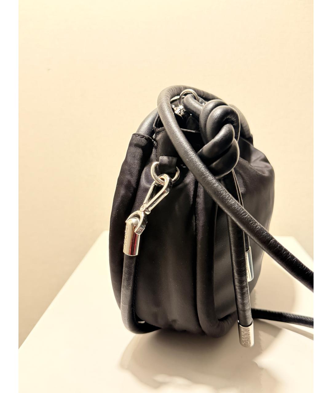 GANNI Черная сумка с короткими ручками, фото 2