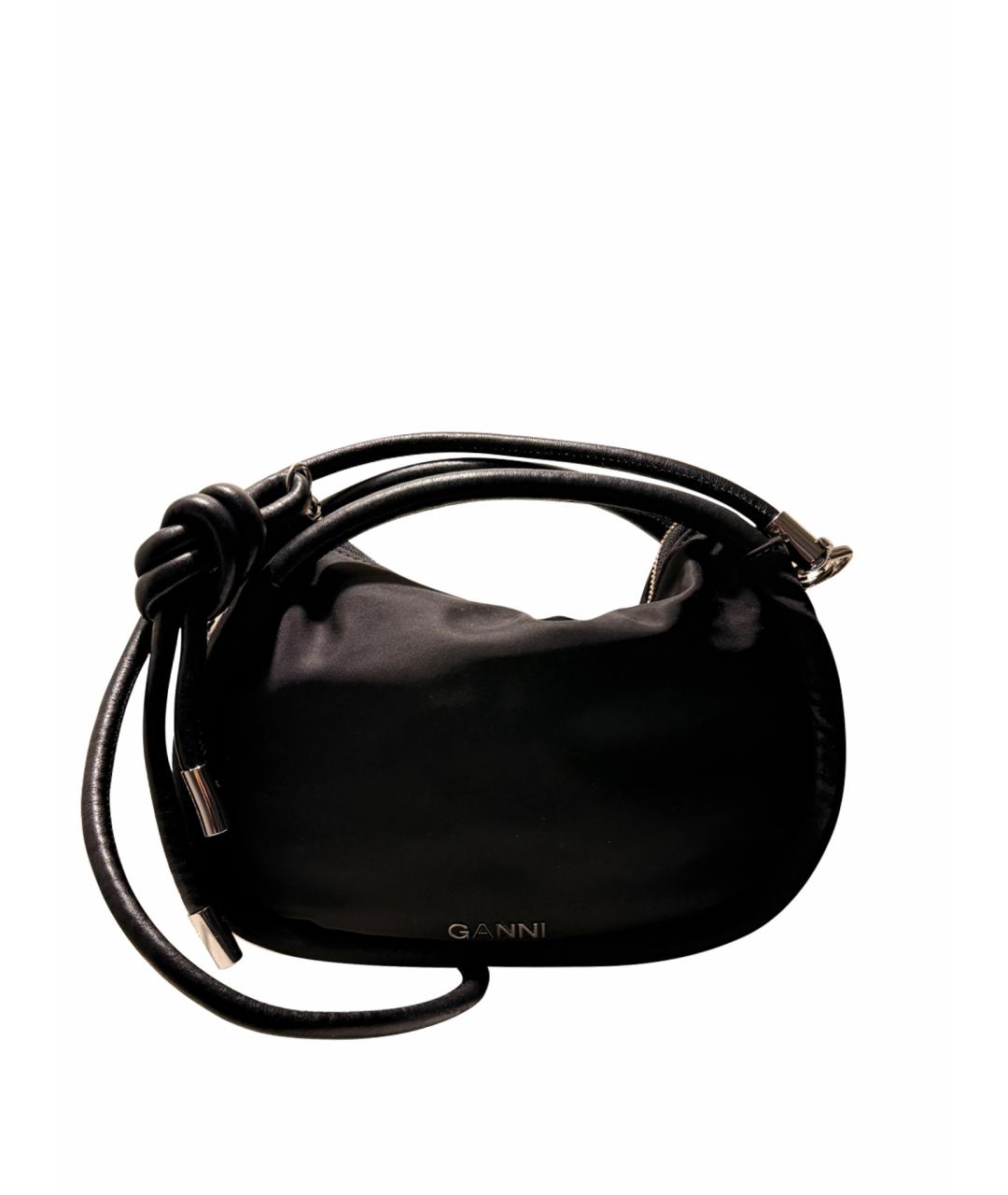 GANNI Черная сумка с короткими ручками, фото 1