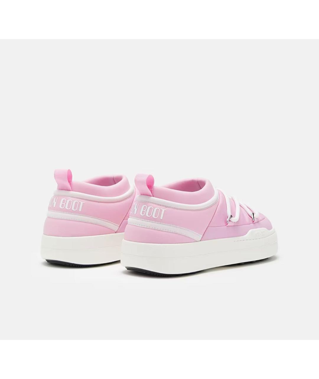 MOON BOOT Розовые синтетические ботинки, фото 3