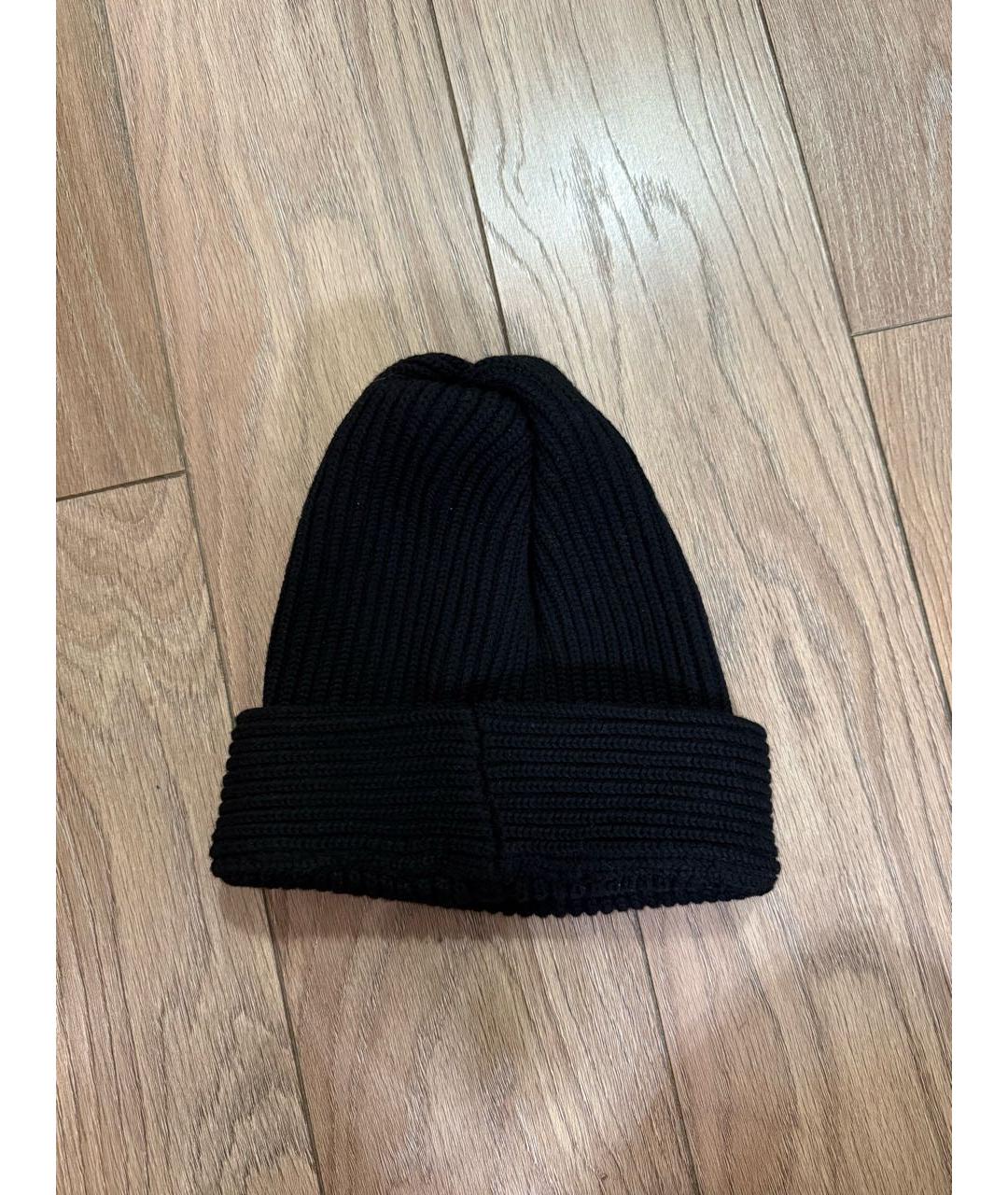 DOLCE&GABBANA Черная шерстяная шапка, фото 2