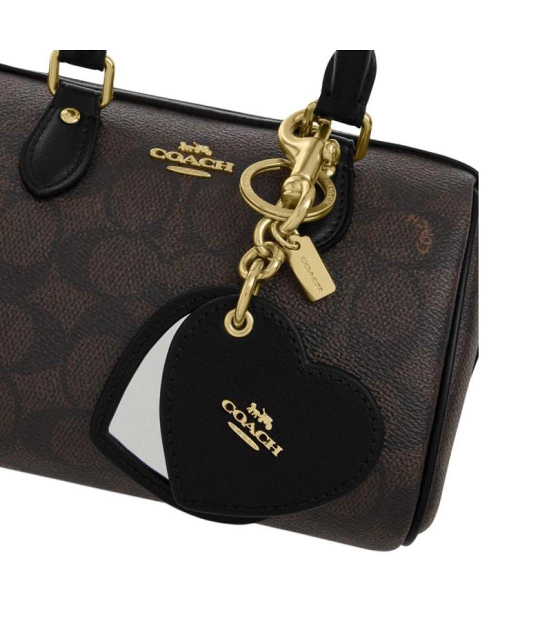 COACH Коричневая сумка с короткими ручками, фото 5
