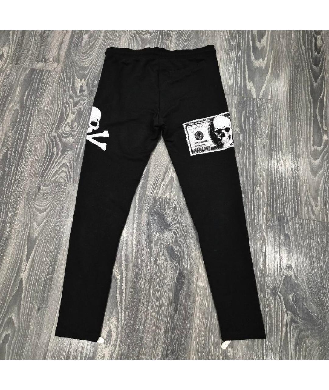 PHILIPP PLEIN Черные вискозные спортивные брюки и шорты, фото 2