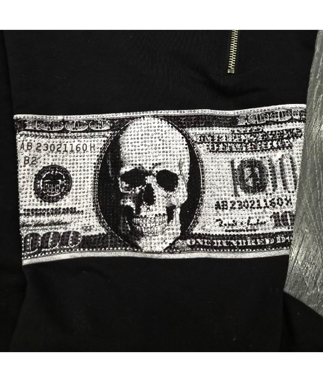 PHILIPP PLEIN Черные вискозные спортивные брюки и шорты, фото 6