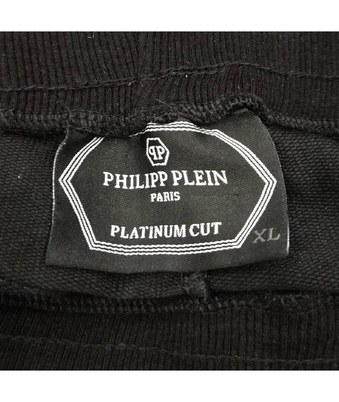 PHILIPP PLEIN Черные вискозные спортивные брюки и шорты, фото 3