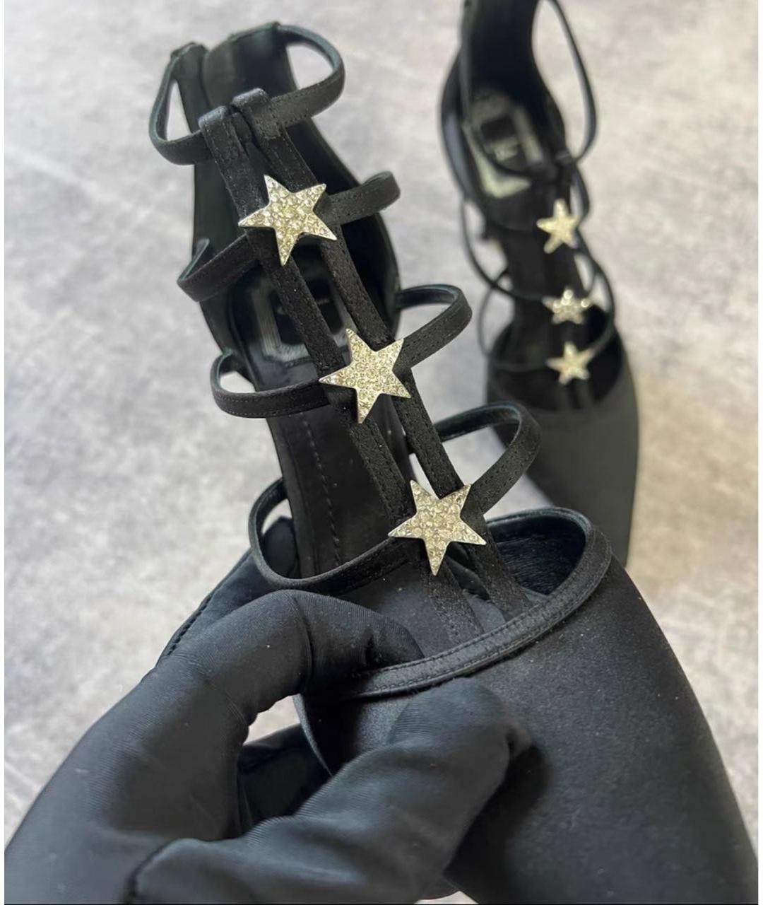 CHRISTIAN DIOR Черные текстильные туфли, фото 6