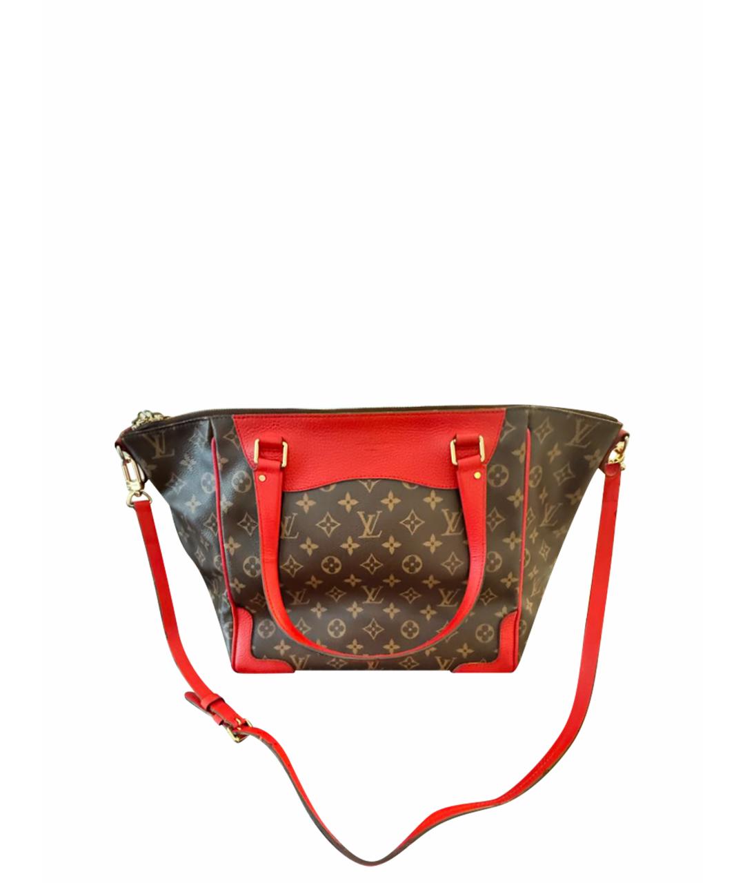 LOUIS VUITTON Коричневая кожаная сумка тоут, фото 1