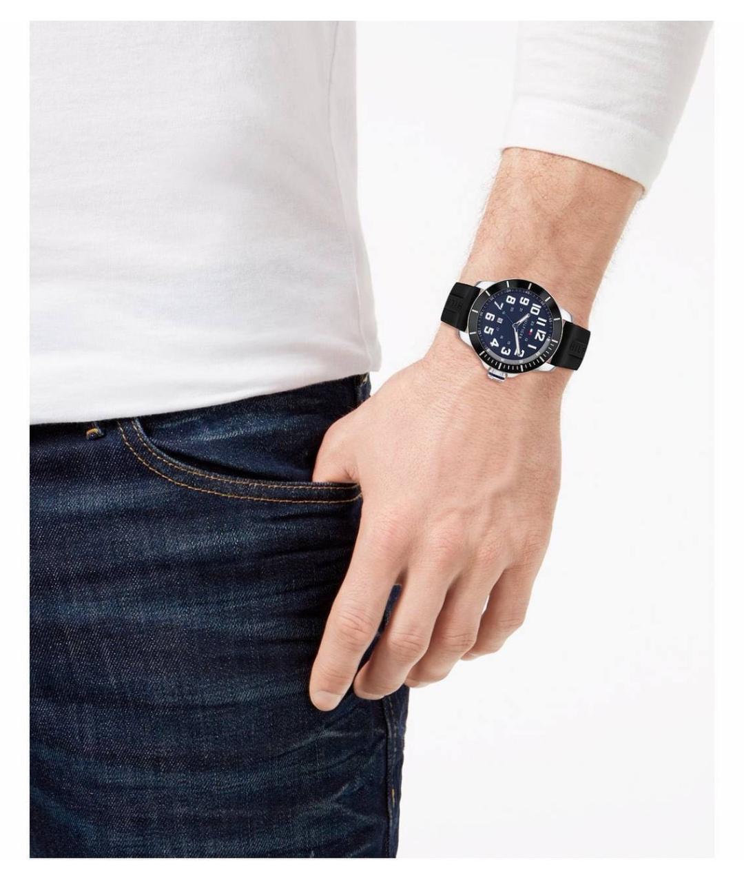 TOMMY HILFIGER Черные стальные часы, фото 5