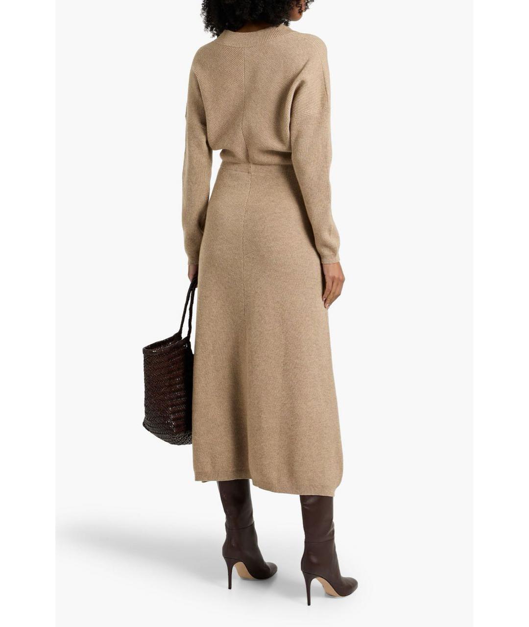 BRUNELLO CUCINELLI Бежевое кашемировое платье, фото 2