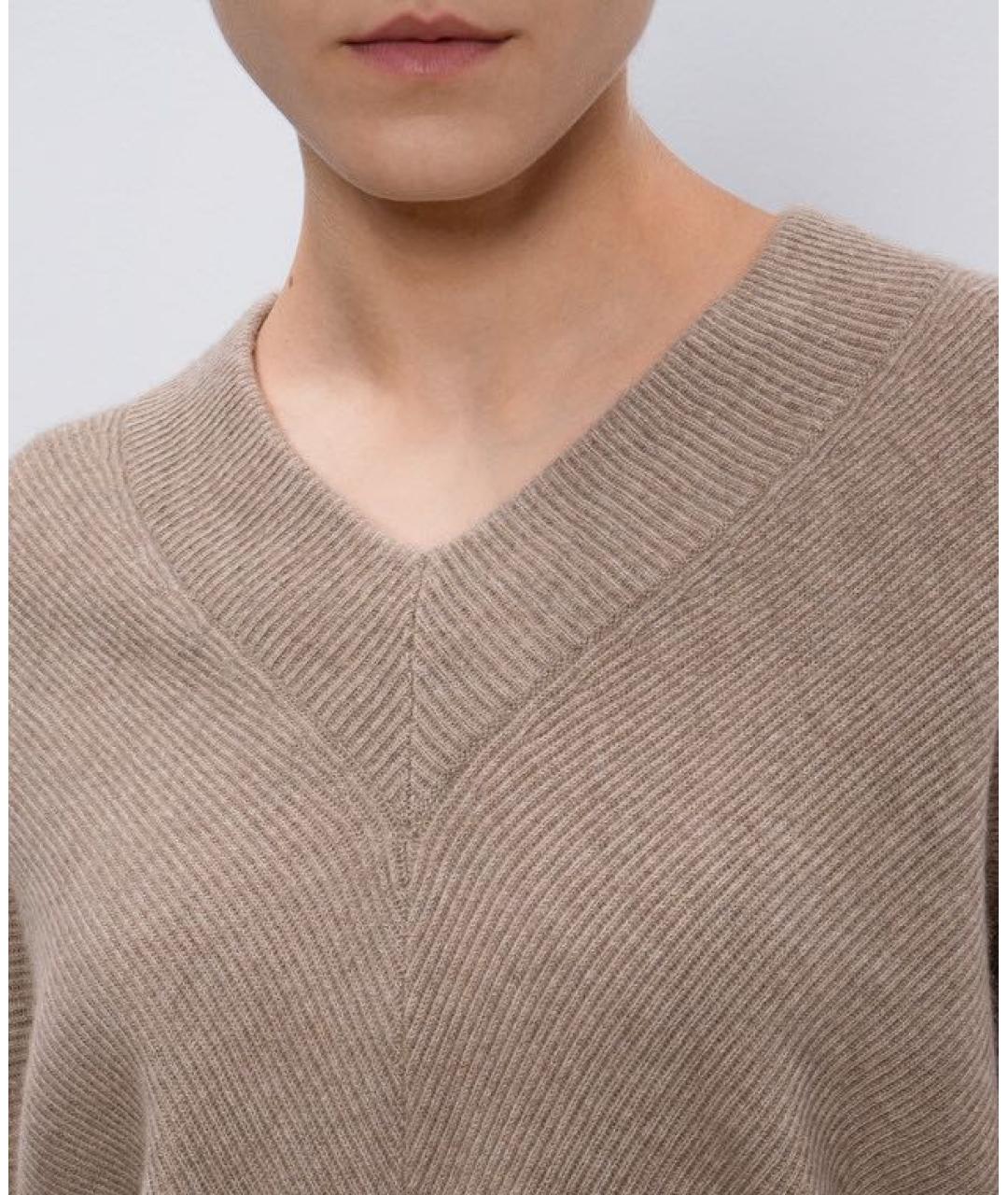 BRUNELLO CUCINELLI Бежевое кашемировое платье, фото 6