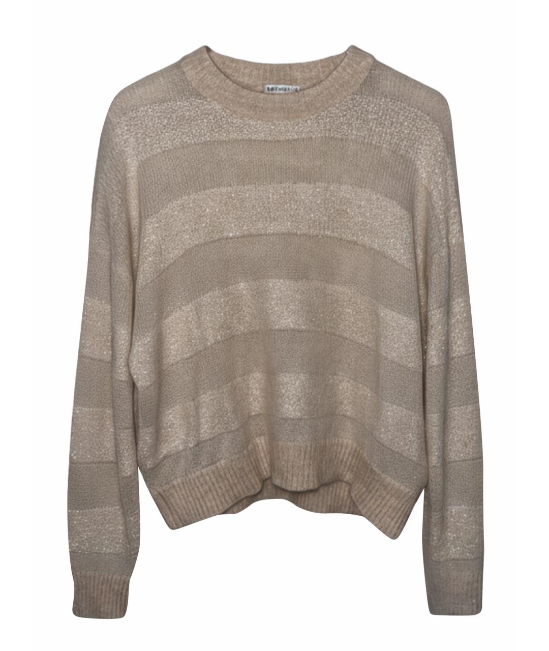 BRUNELLO CUCINELLI Бежевый шерстяной джемпер / свитер, фото 1