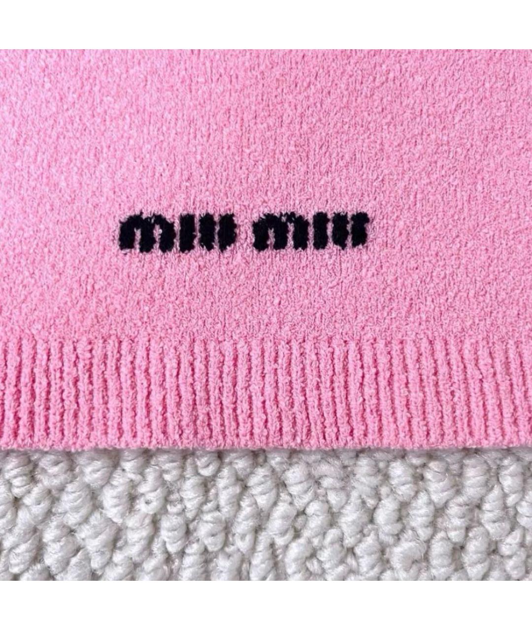 MIU MIU Розовая юбка мини, фото 6