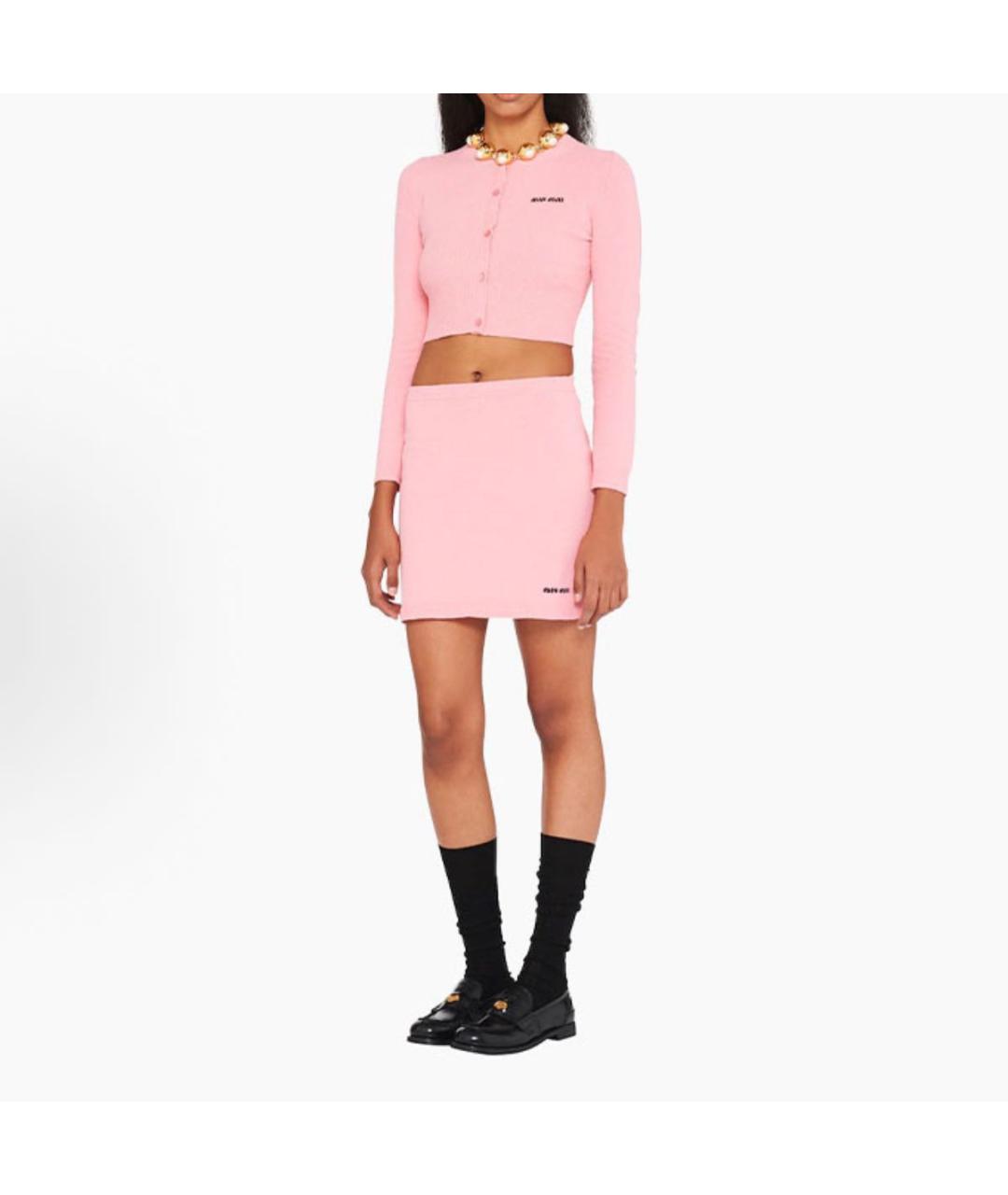 MIU MIU Розовая юбка мини, фото 8