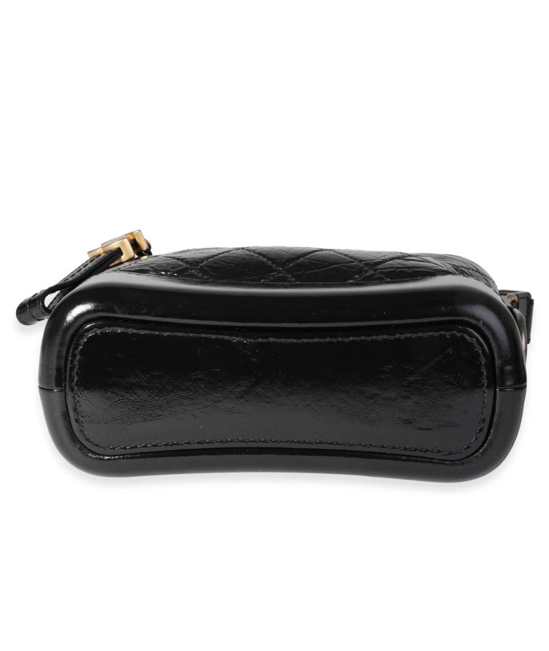 CHANEL Черная кожаная сумка через плечо, фото 5