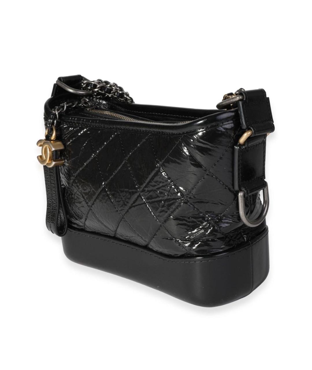 CHANEL Черная кожаная сумка через плечо, фото 2