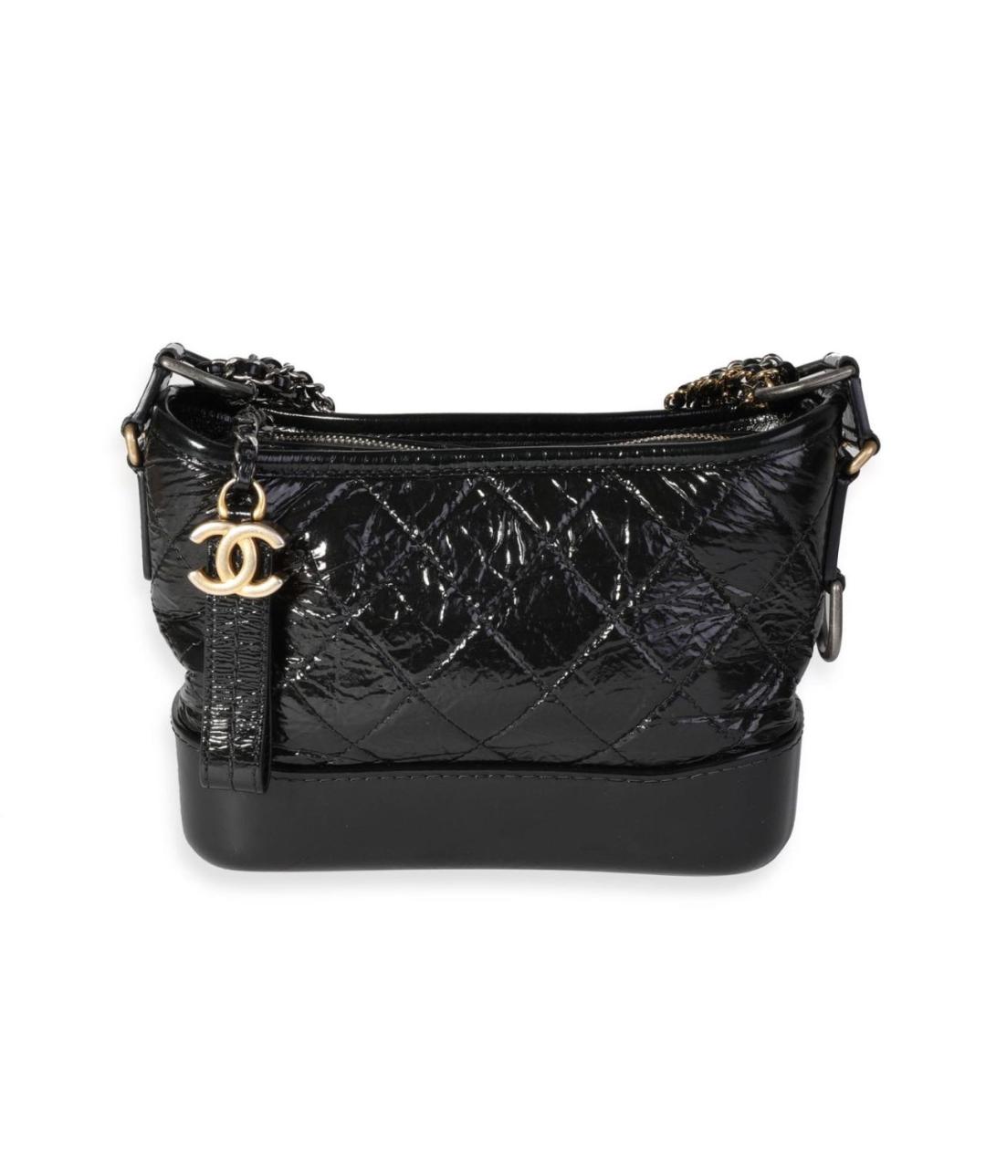 CHANEL Черная кожаная сумка через плечо, фото 9