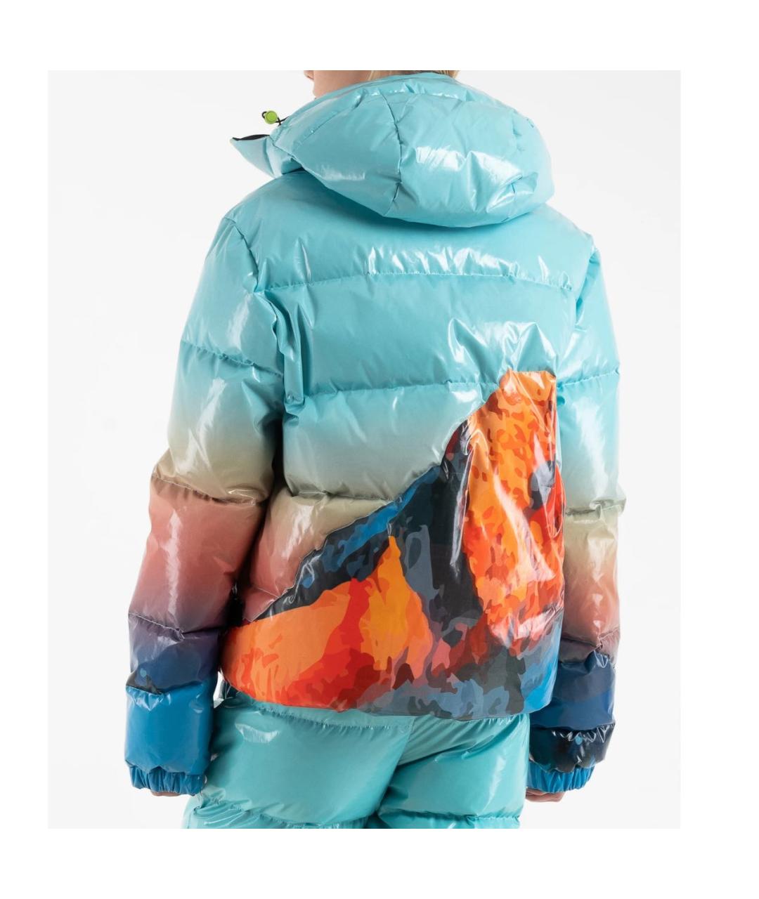 KHRISJOY Голубой полиэстеровый пуховик, фото 3