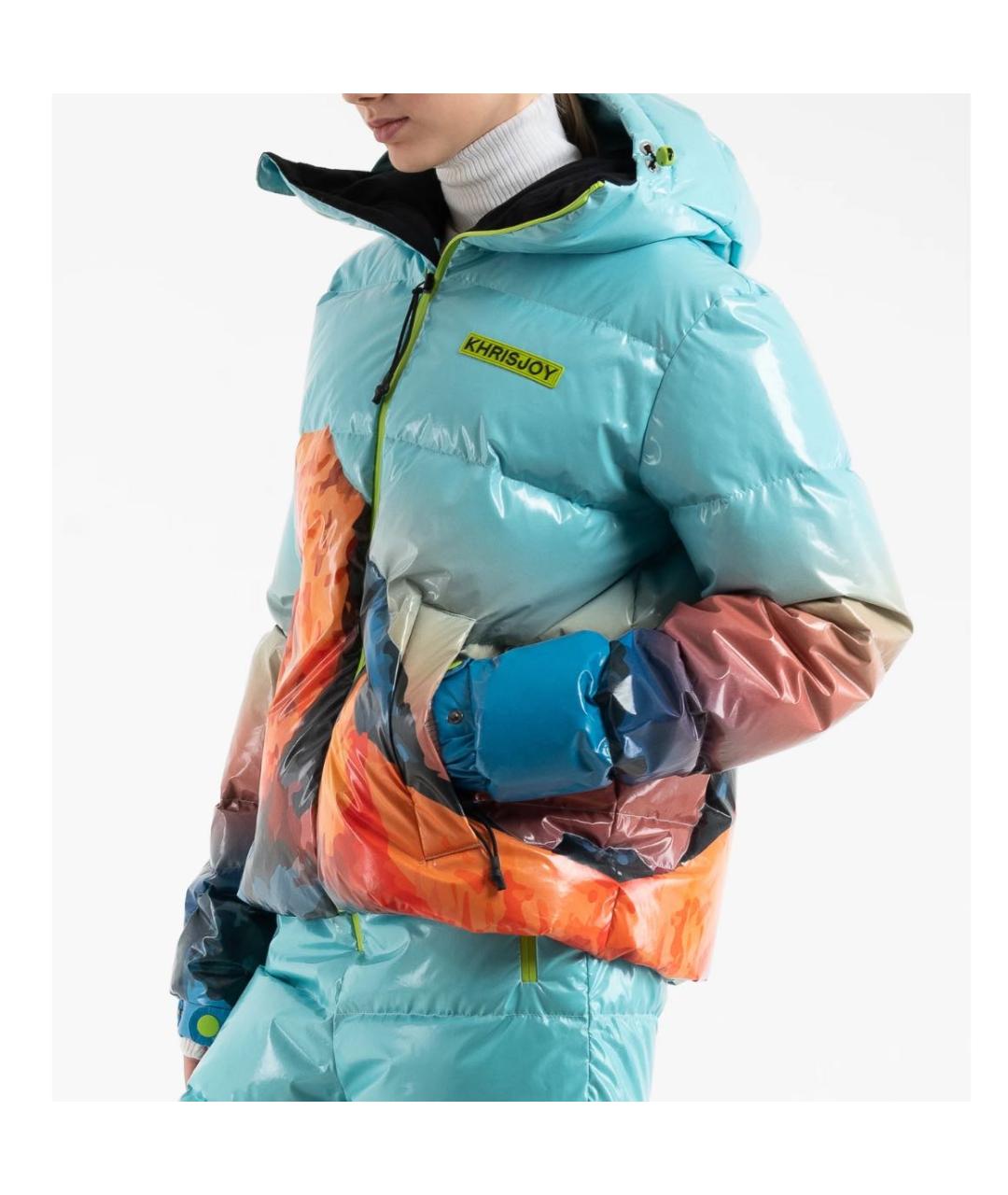 KHRISJOY Голубой полиэстеровый пуховик, фото 2