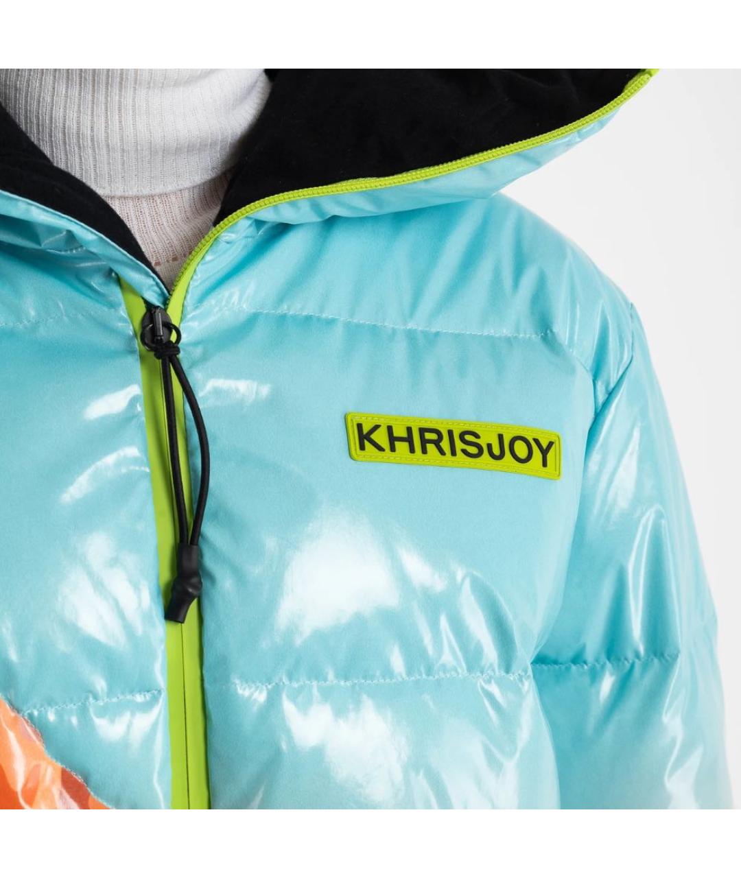 KHRISJOY Голубой полиэстеровый пуховик, фото 4