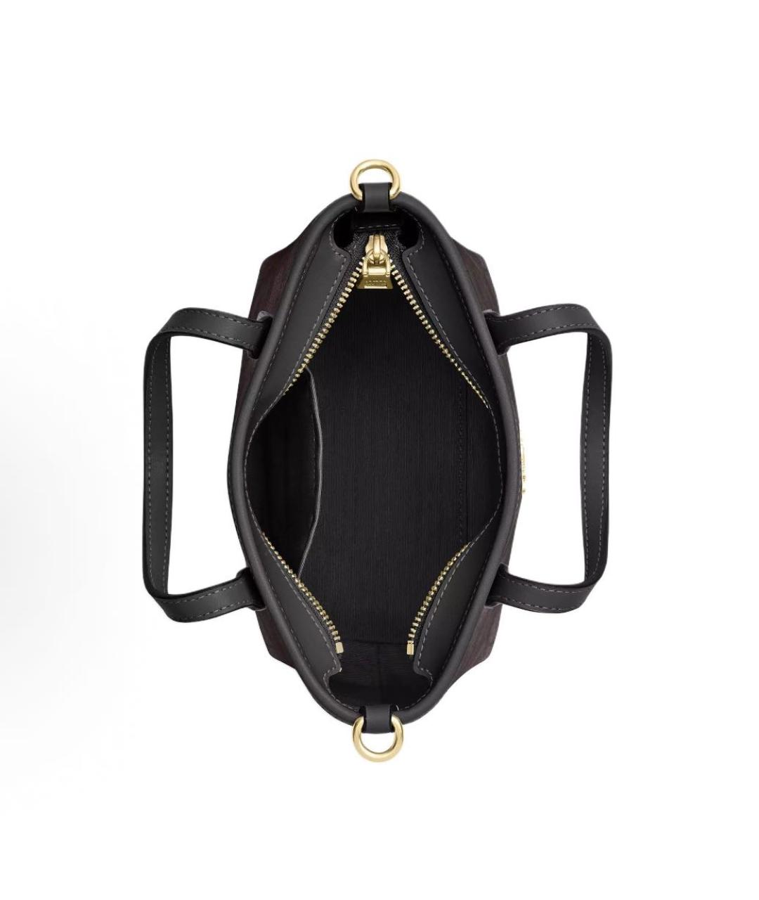 COACH Коричневая сумка с короткими ручками, фото 3