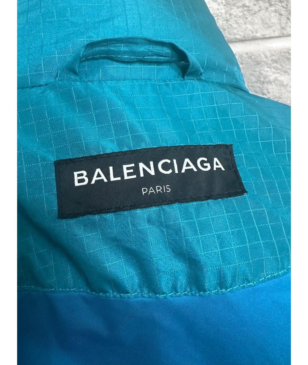 BALENCIAGA Голубой пуховик, фото 3