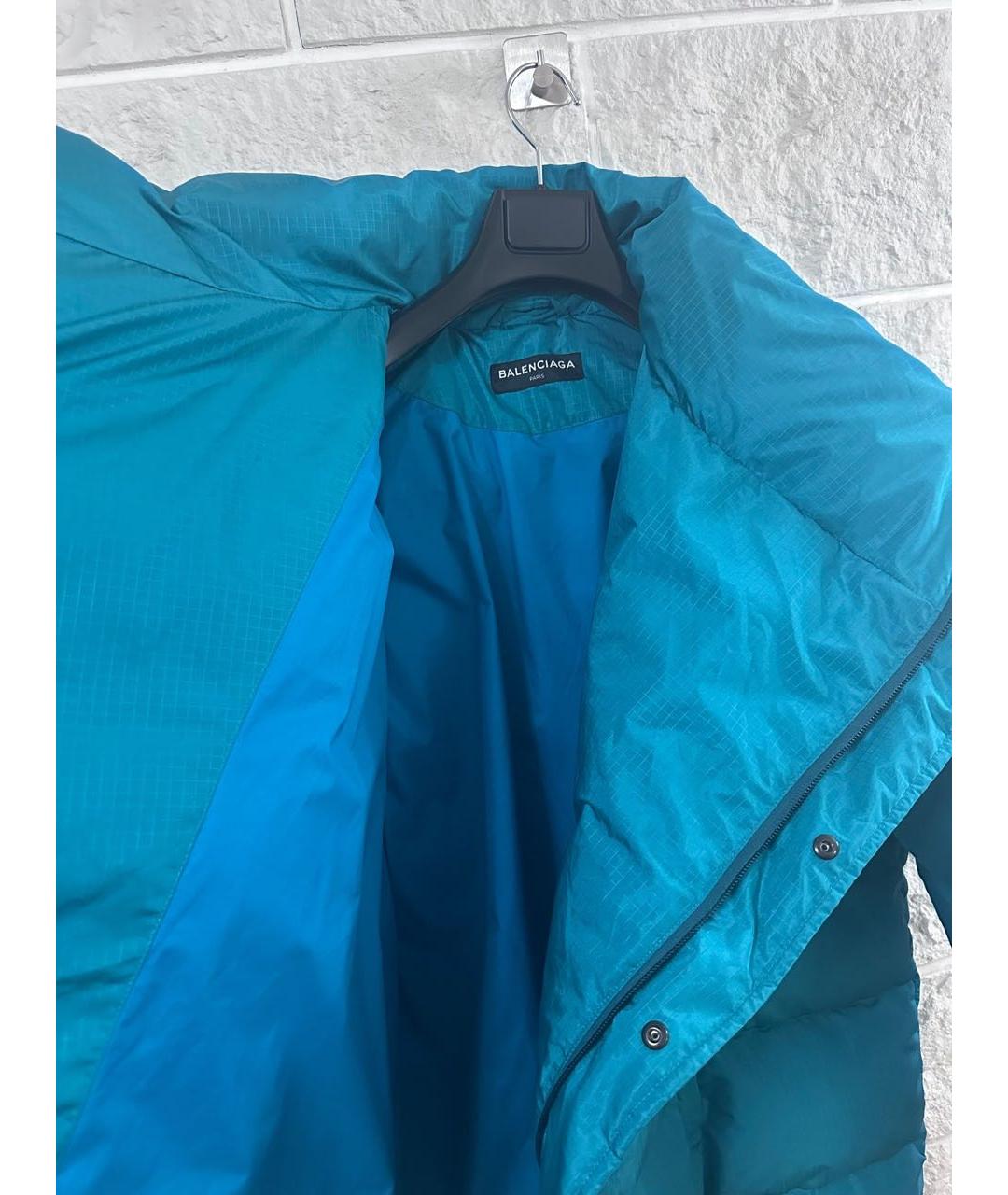 BALENCIAGA Голубой пуховик, фото 4