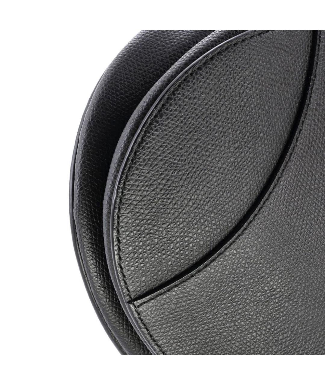 CHRISTIAN DIOR Черная кожаная сумка с короткими ручками, фото 6