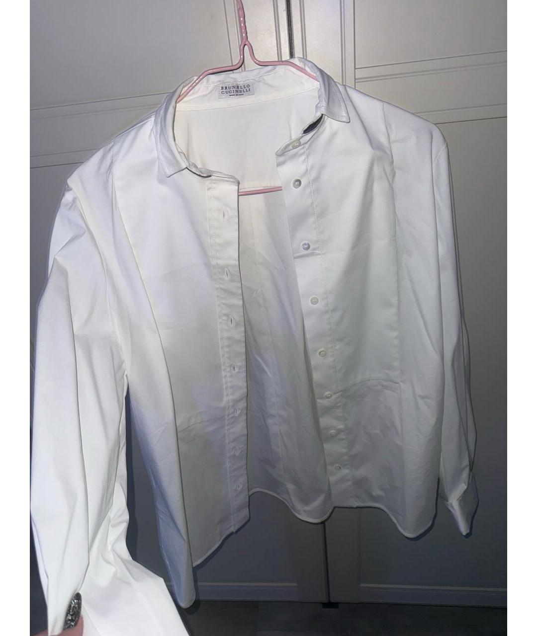BRUNELLO CUCINELLI Белая хлопковая рубашка, фото 5