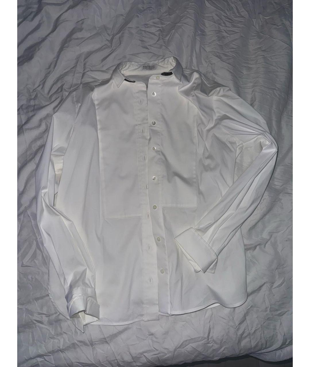BRUNELLO CUCINELLI Белая хлопковая рубашка, фото 2