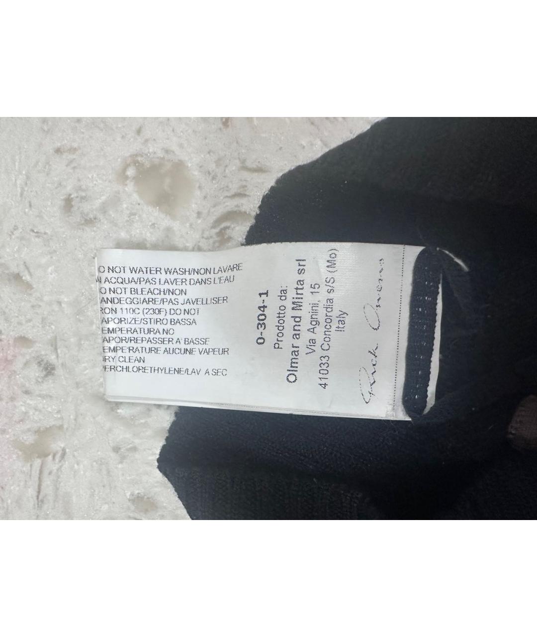 RICK OWENS Черная шапка, фото 4