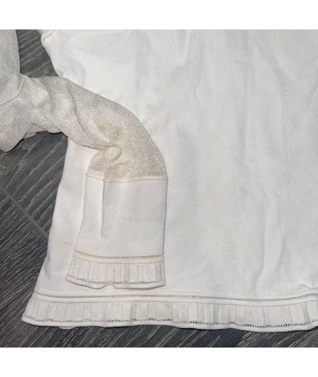 ROBERTO CAVALLI Белая шелковая водолазка, фото 5