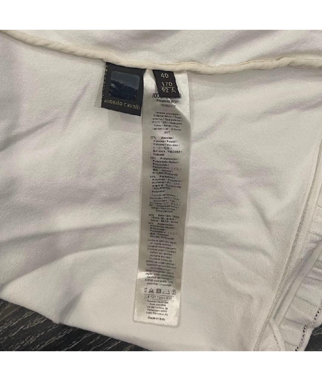 ROBERTO CAVALLI Белая шелковая водолазка, фото 6