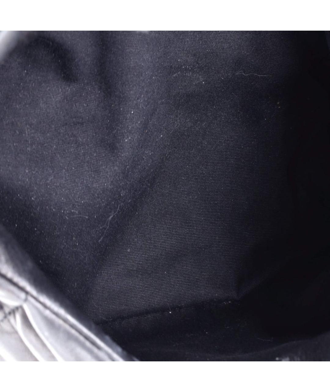 SAINT LAURENT Черная кожаная сумка через плечо, фото 5