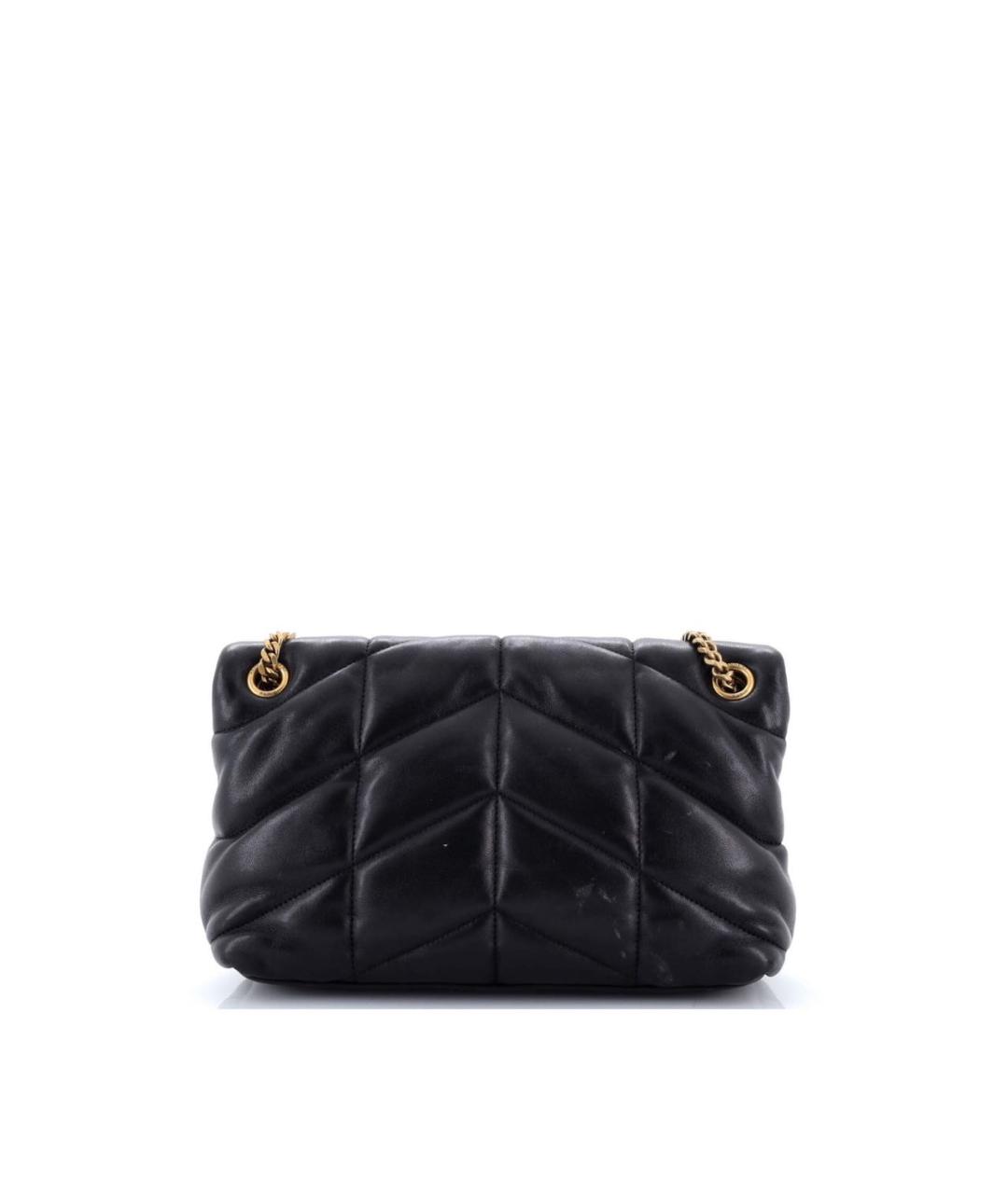 SAINT LAURENT Черная кожаная сумка через плечо, фото 3