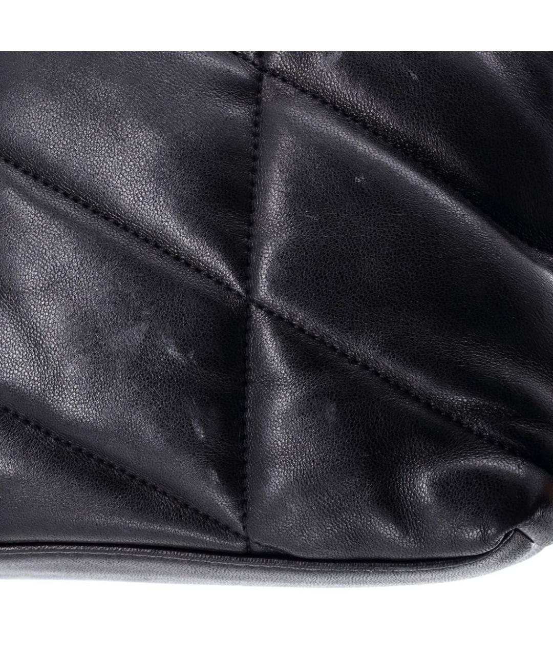 SAINT LAURENT Черная кожаная сумка через плечо, фото 7