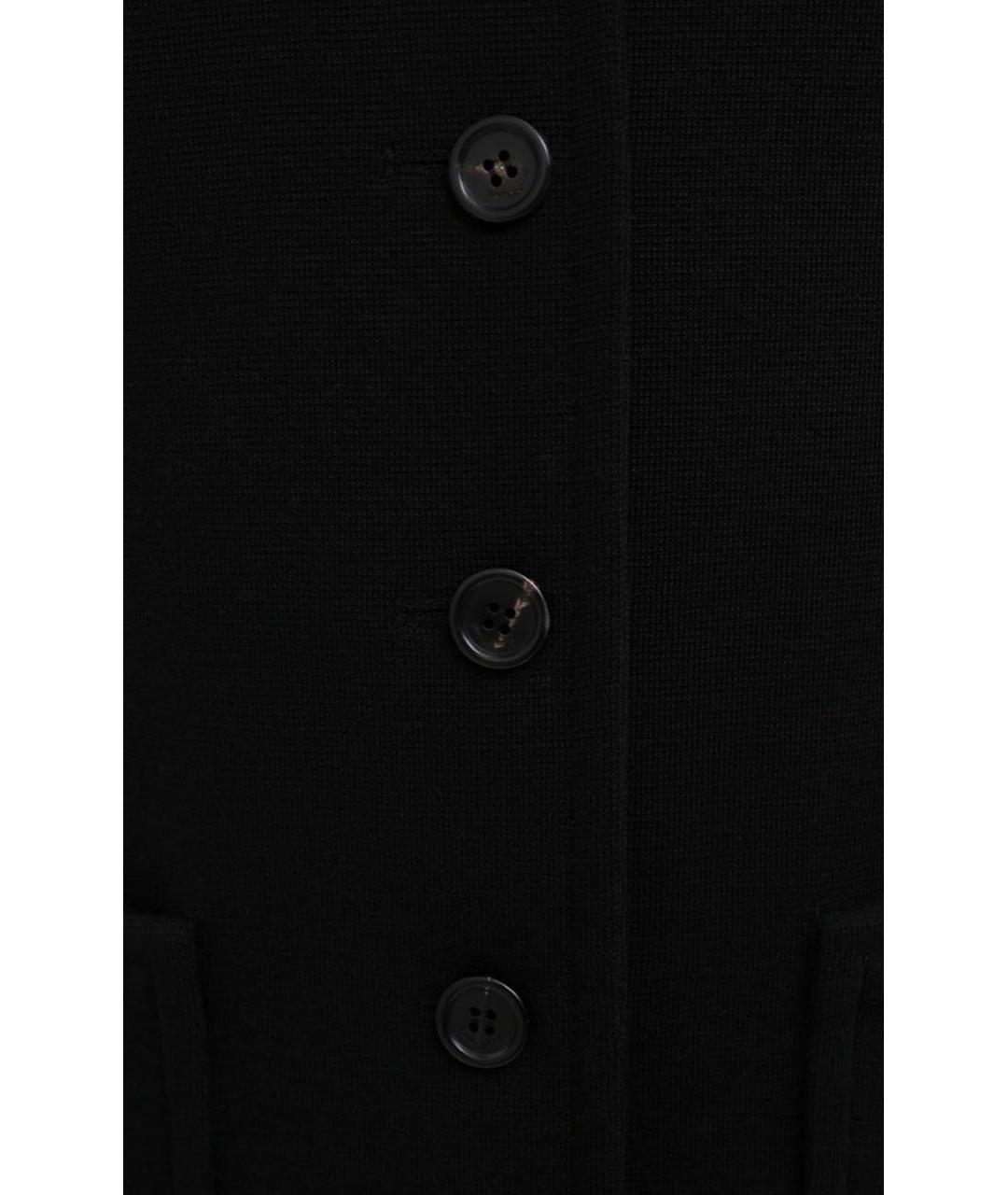 SAINT LAURENT Черное шерстяное платье, фото 3