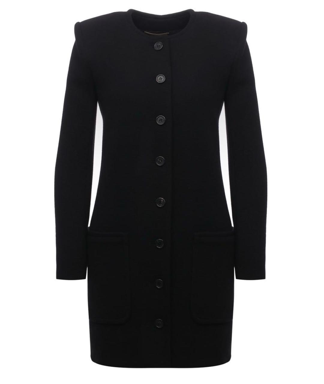 SAINT LAURENT Черное шерстяное платье, фото 7